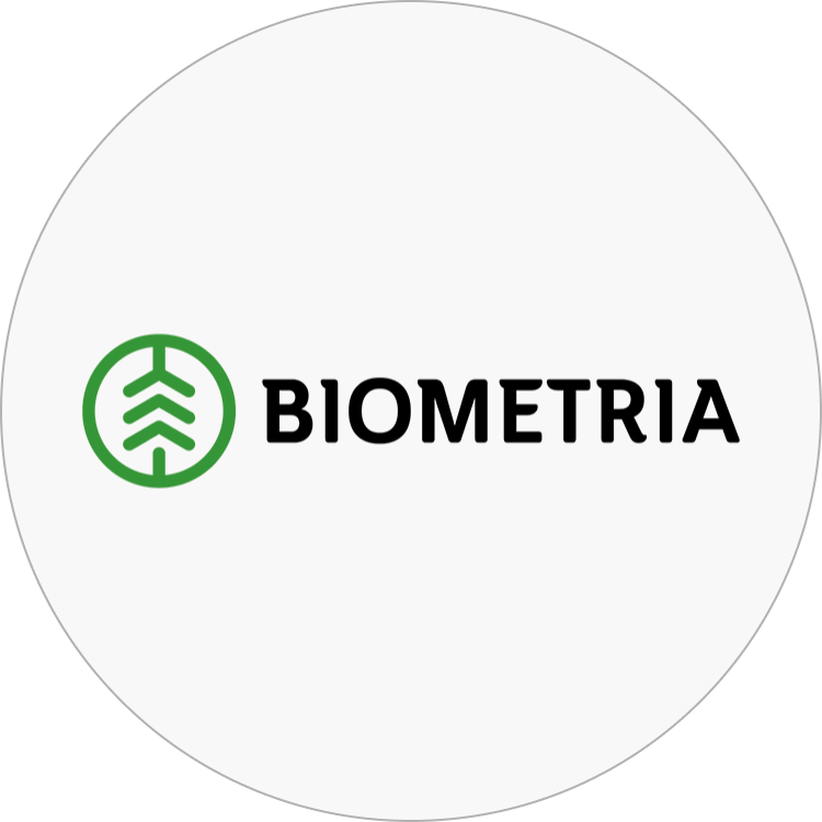Biometria logotype rund